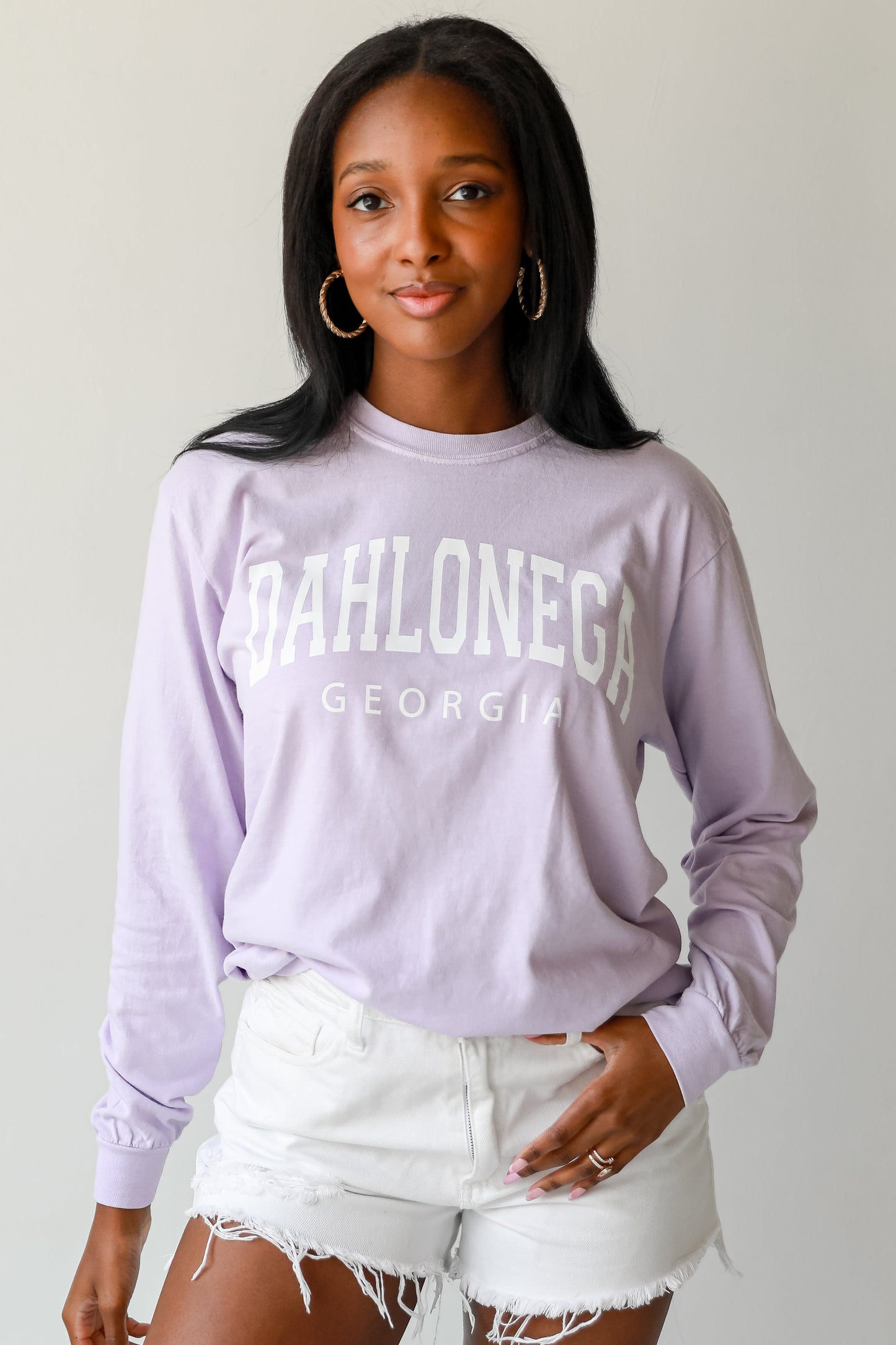 Lavender Dahlonega Georgia Long Sleeve Tee