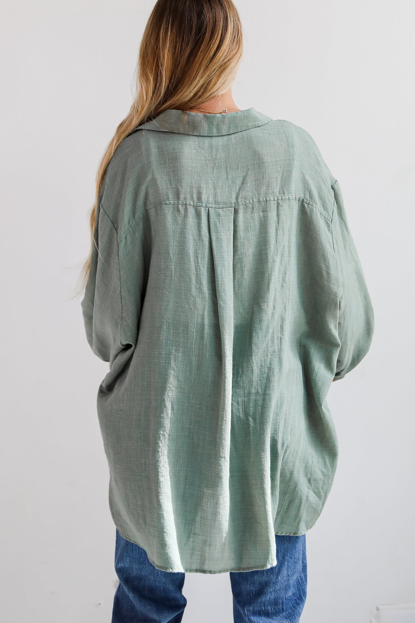 Allison Oversized Button-Up Blouse